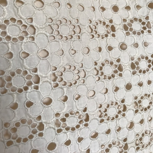 J Crew Lace Eyelet Mini Skirt Scalloped Floral - Picture 4 of 6